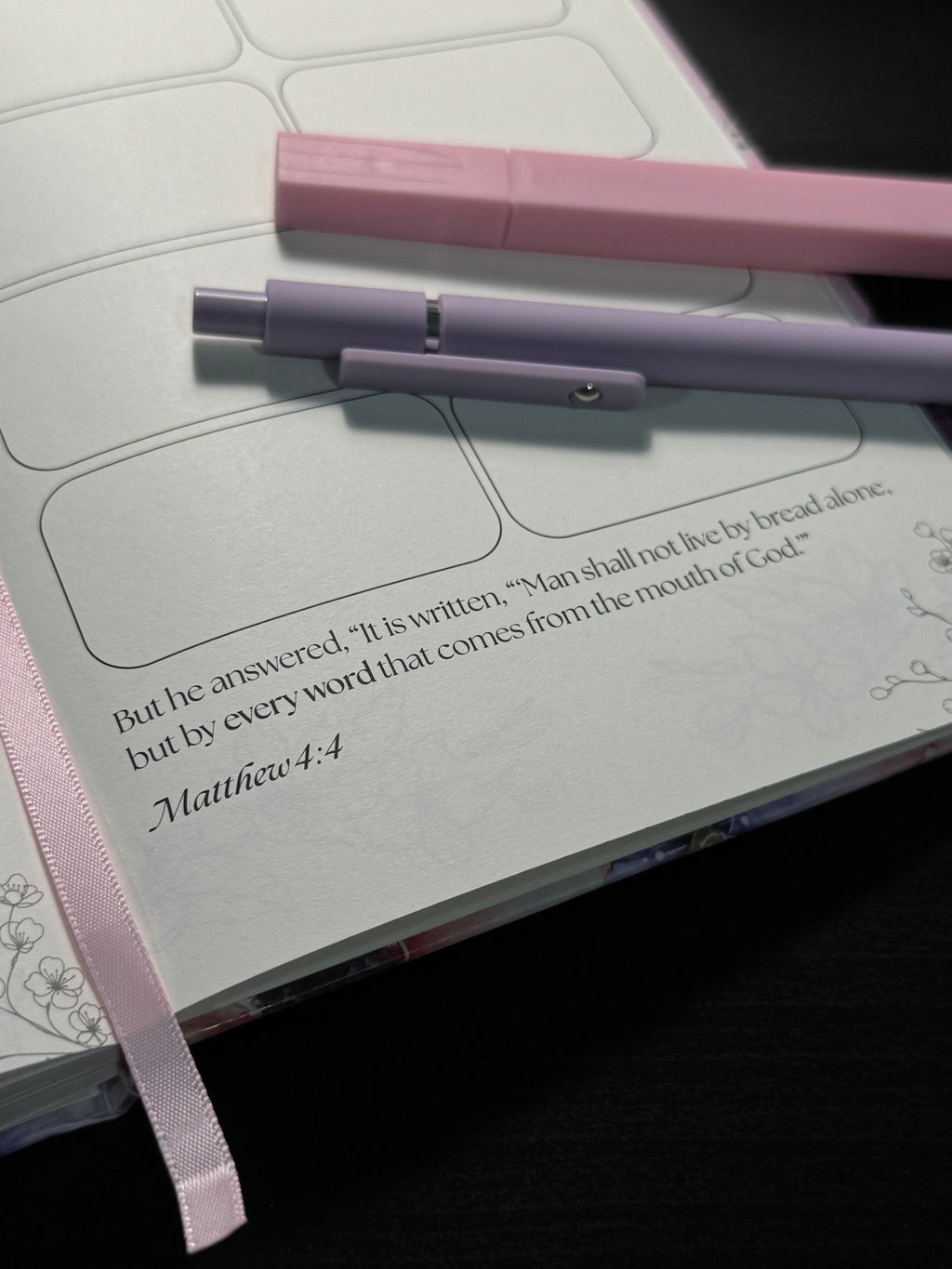 Pink Garden Hardcover Journal