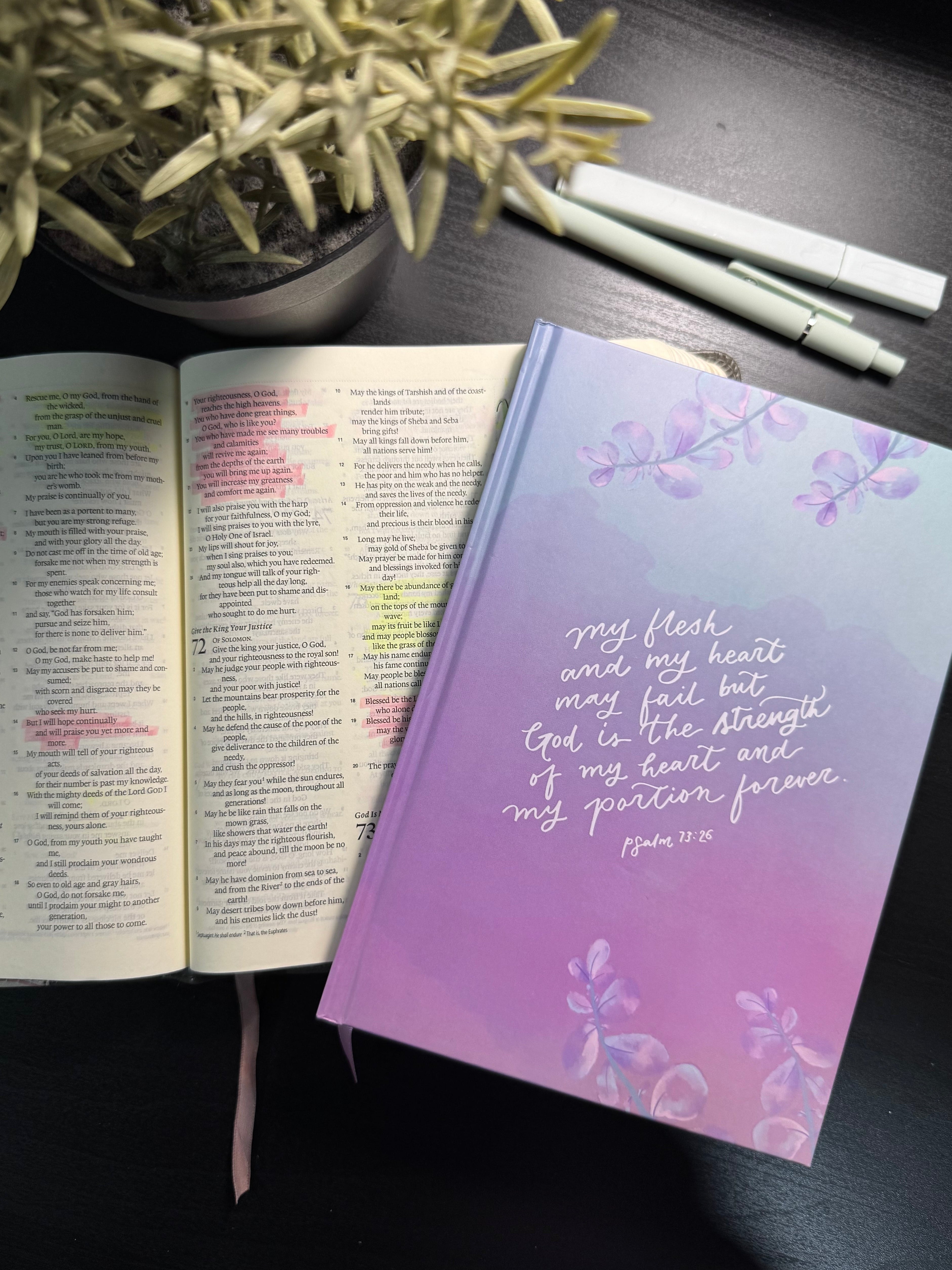 Purple Sky Hardcover Notebook