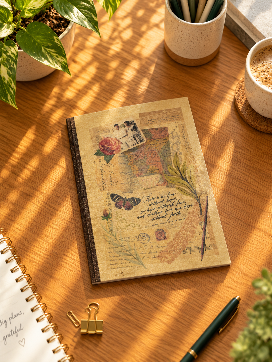 Soft Cover Bible Verse Notebook by Papemelroti