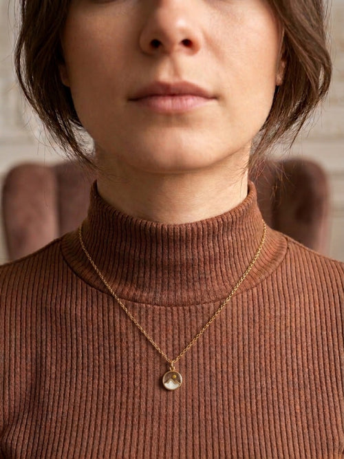 Mustard Seed Mountain Necklace – Gold-Plated Christian Jewelry